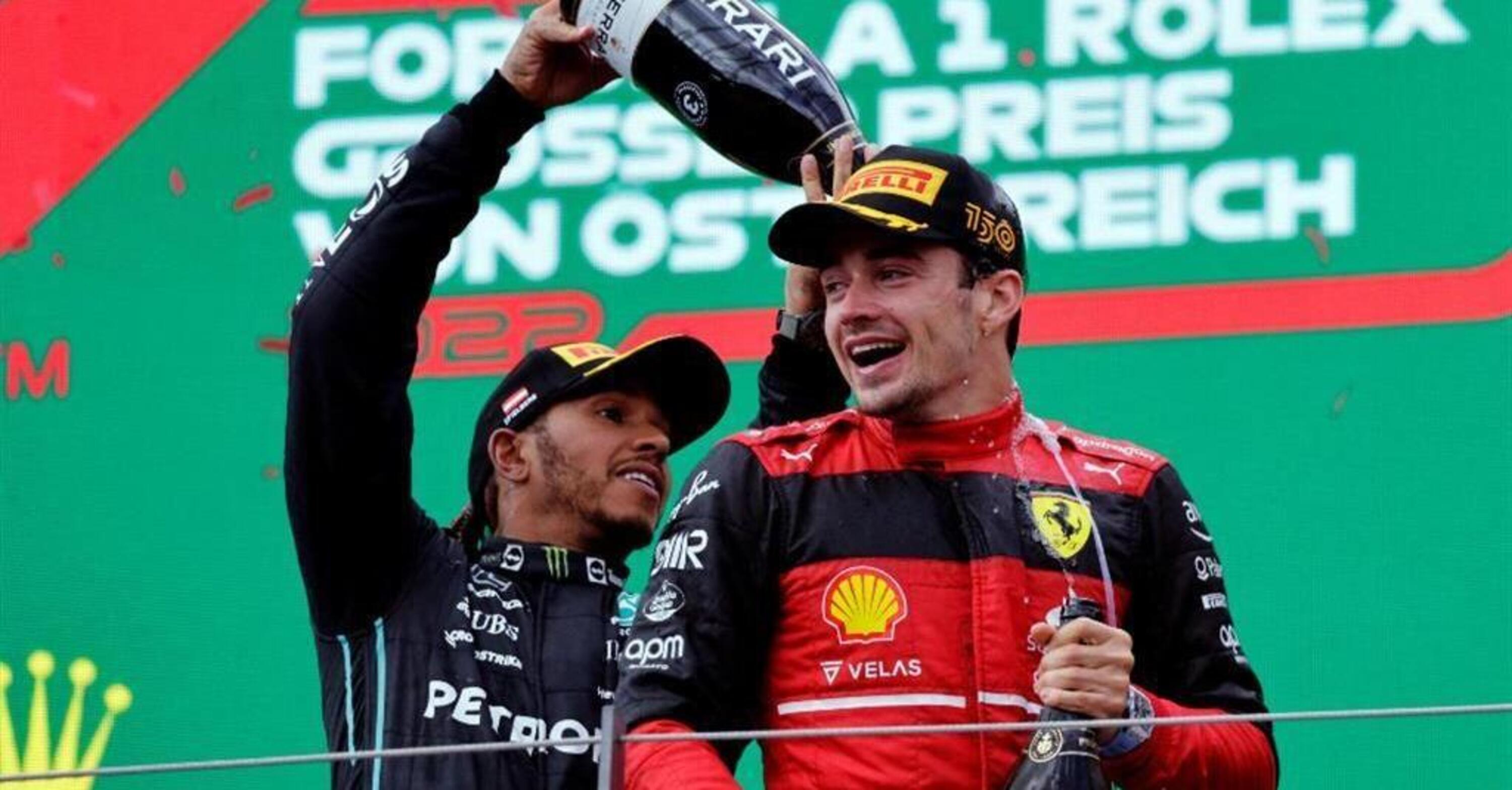 Formula 1 Ferrari Charles Leclerc e Lewis Hamilton sono la coppia più