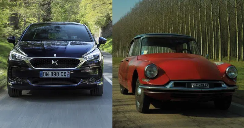 DS 5 oggi e DS ieri: la guida &egrave; cambiata moltissimo, pi&ugrave; agile e sicura; non da tutti l'antenata