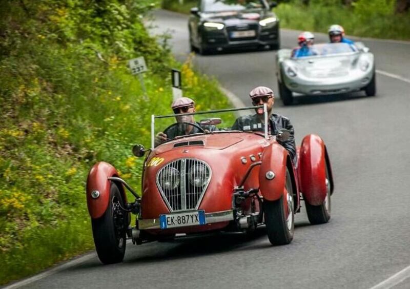 Joe Bastianich al via della Mille Miglia 2017