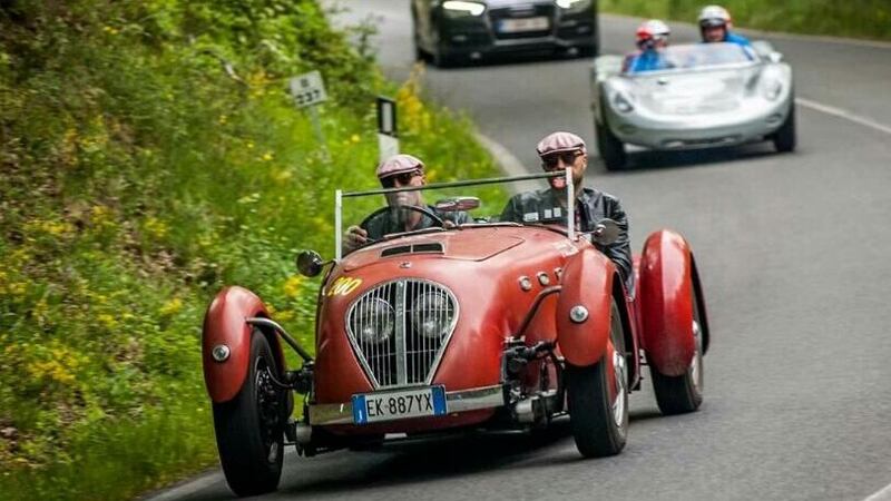 Joe Bastianich al via della Mille Miglia 2017