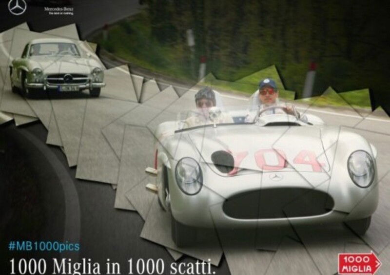 Mercedes, alla Mille Miglia con dieci auto