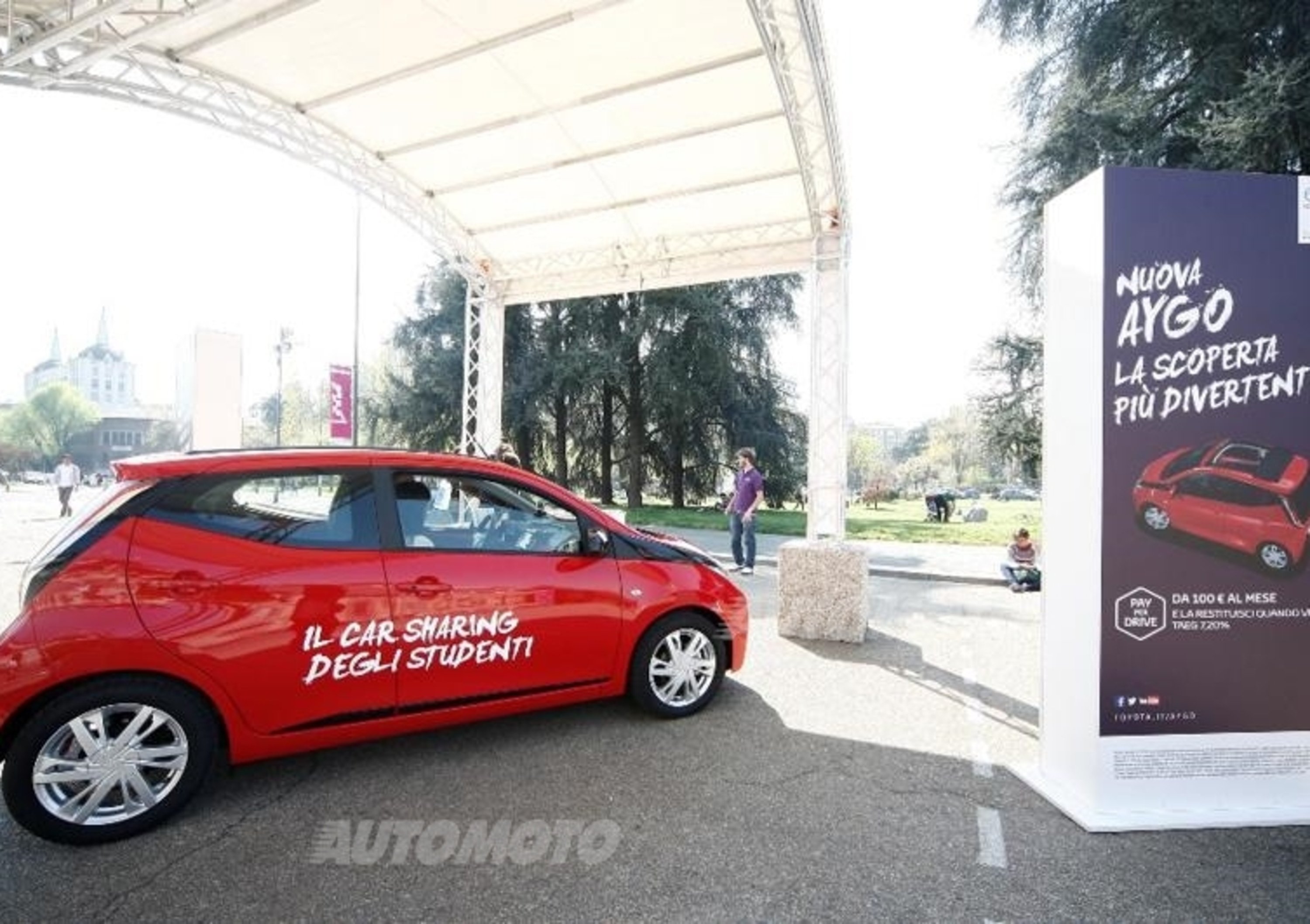 Toyota Aygo Fun Sharing, il car sharing gratuito per gli studenti del PoliMI