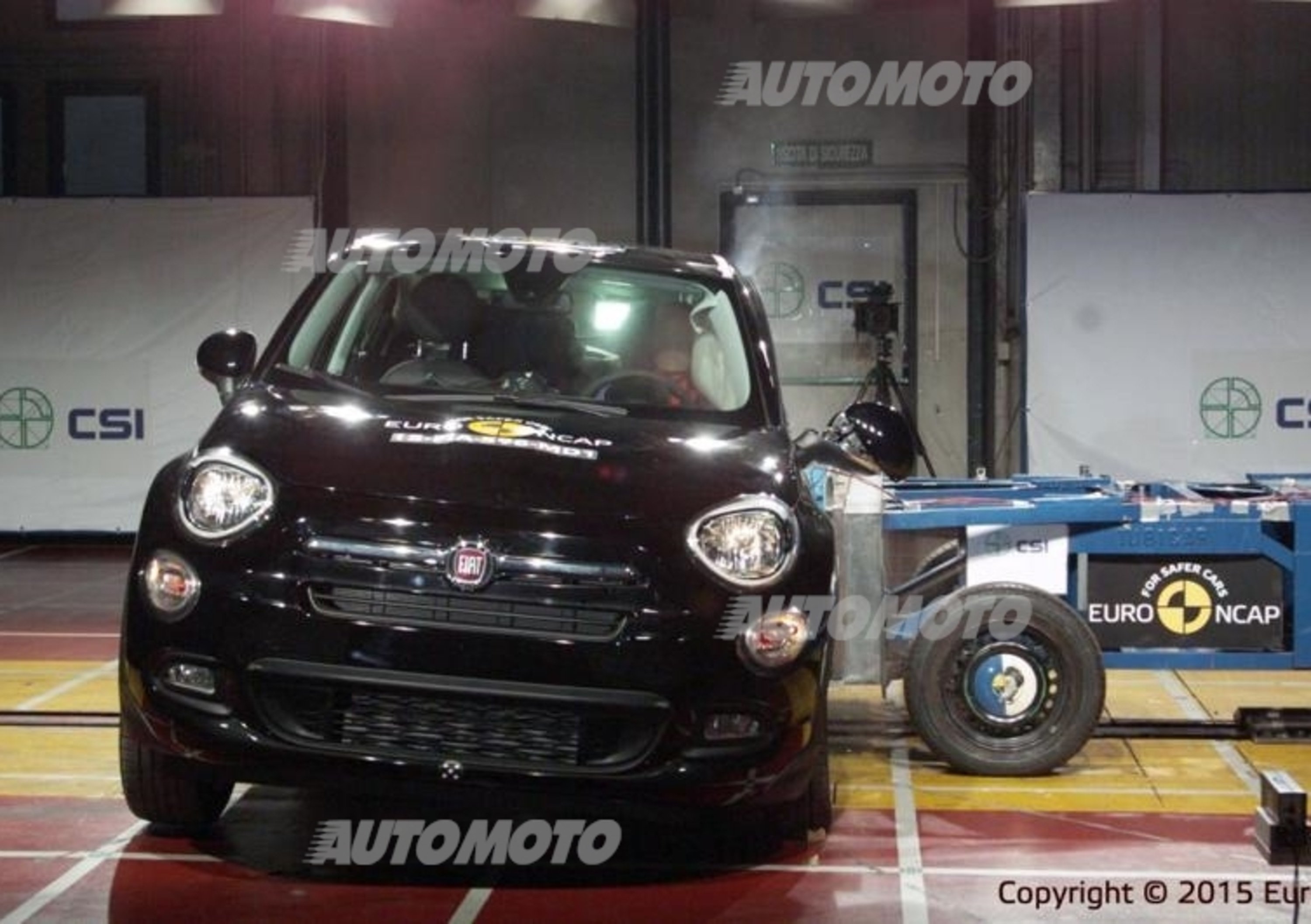 Fiat 500X, quattro stelle nei crash test Euro NCAP