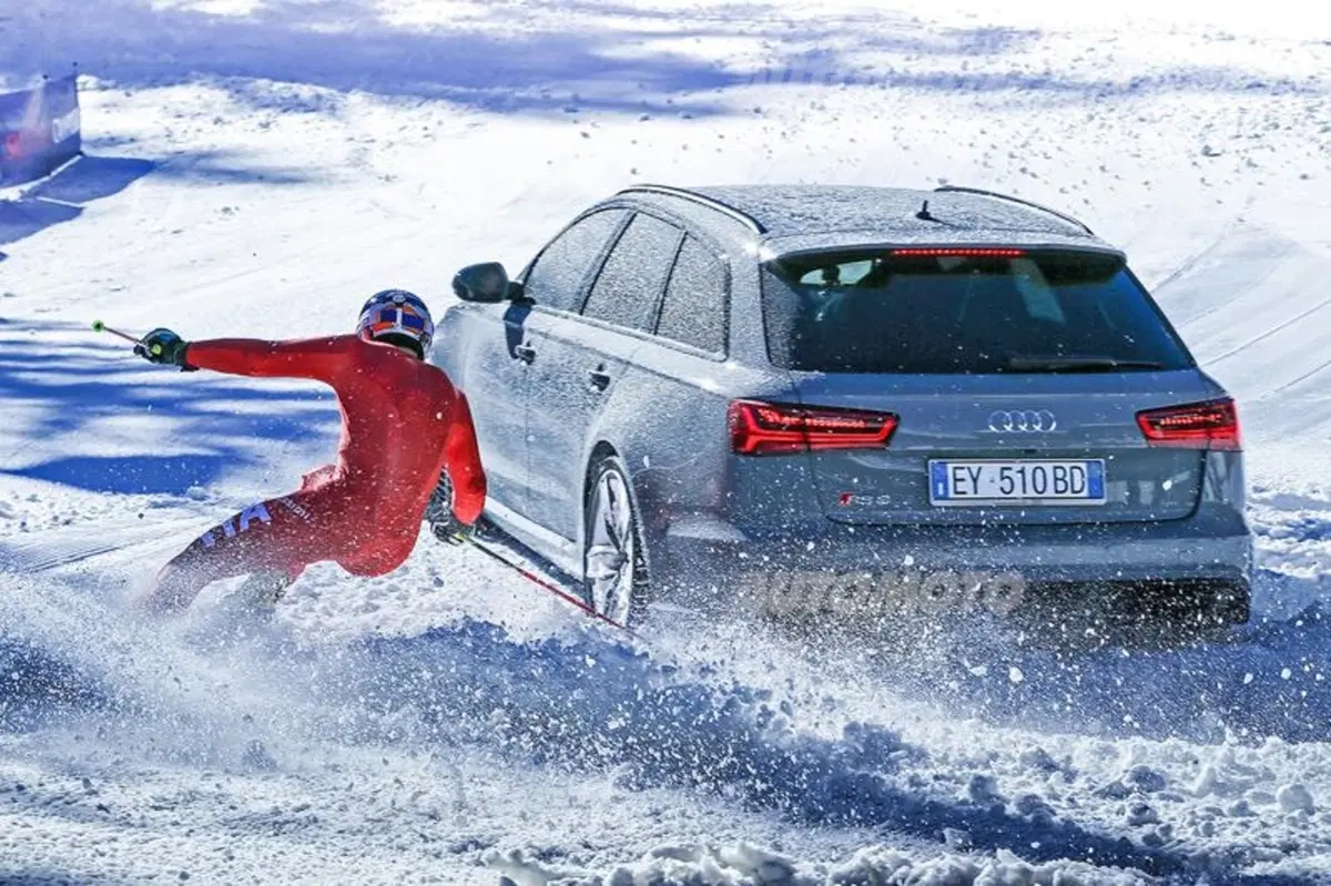 Audi RS6: riesce davvero ad andare su una pista da sci (come nello spot)? [video] (6)