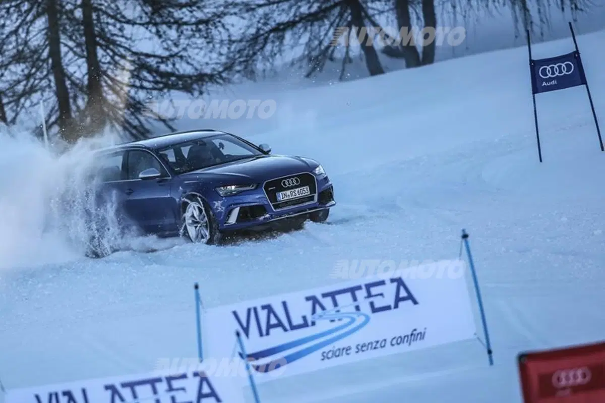 Audi RS6: riesce davvero ad andare su una pista da sci (come nello spot)? [video] (7)
