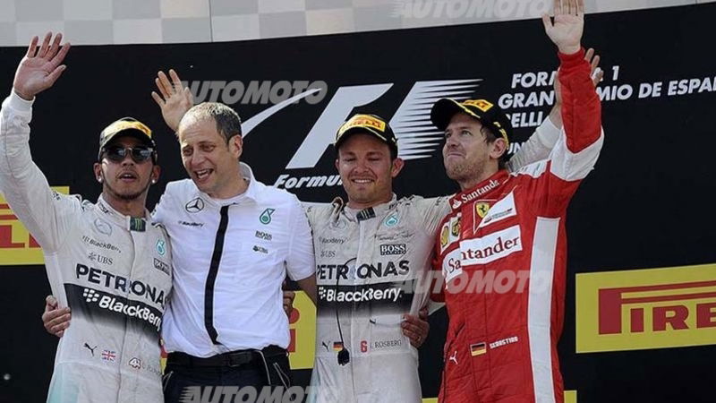 F1, Gp di Spagna 2015: vince Rosberg. Vettel terzo