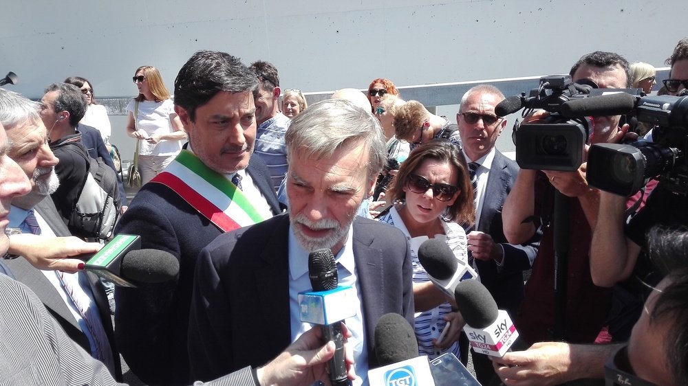 Il Ministro di Infrastrutture e Trasporti, Graziano Delrio, presente di persona all&#039;inaugurazione del nuovo passante fiorentino