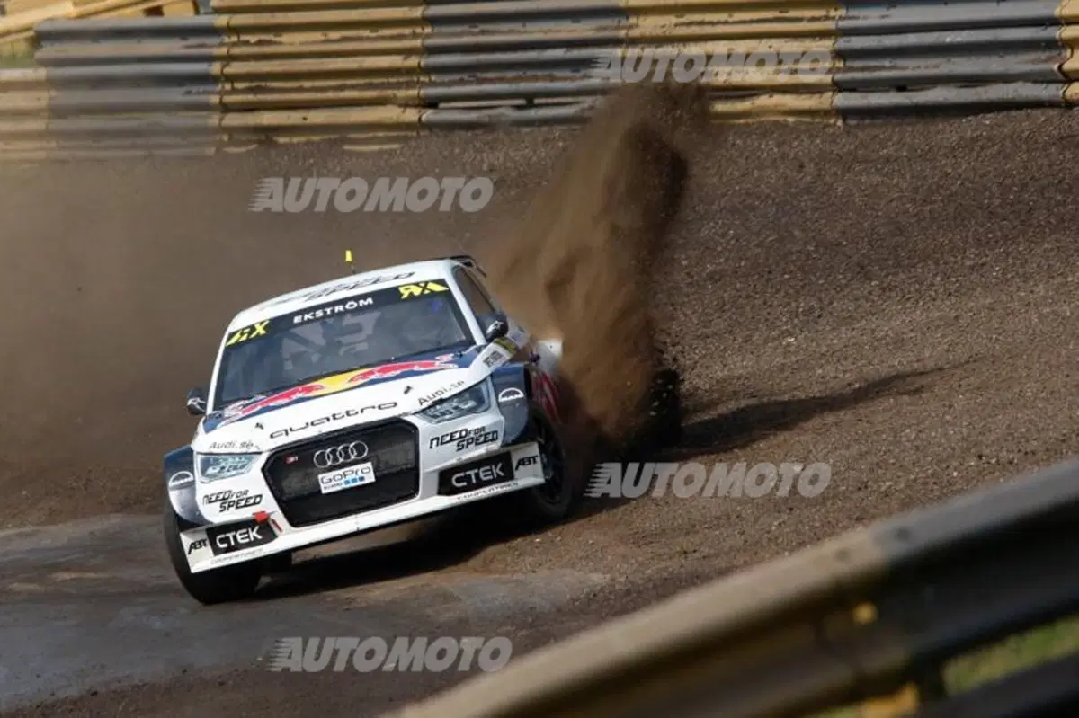 WRX 2015: Rallycross di Gran Bretagna, il lungo volo di Petter Solberg (8)