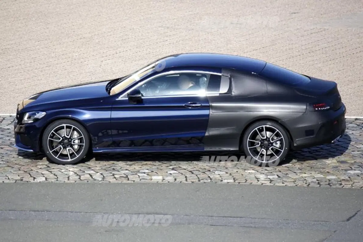 Mercedes Classe C Coupé: ultimi test per il muletto (12)