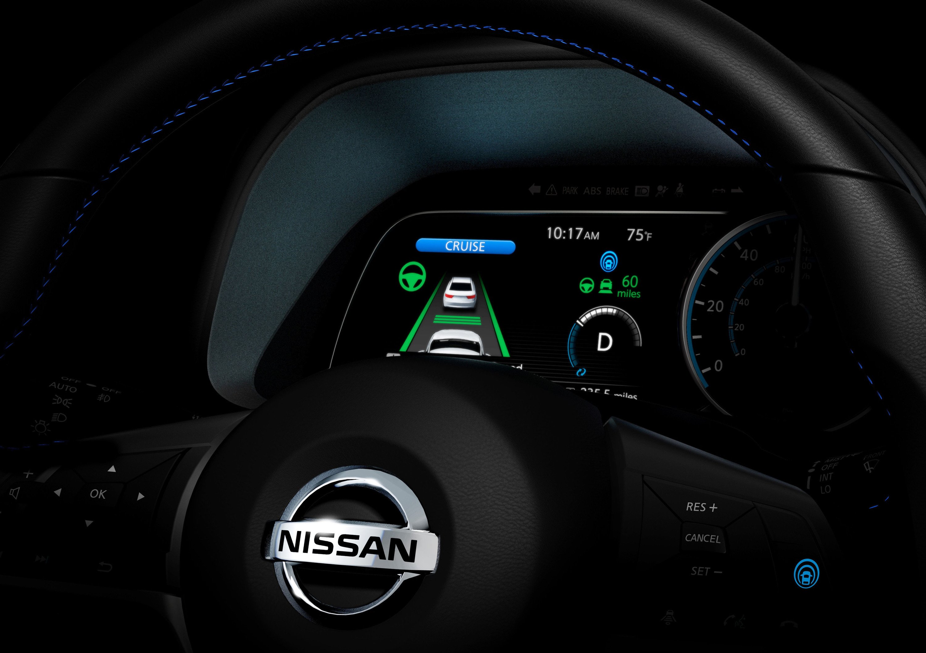 Nissan Leaf, il teaser del sistema semiautonomo ProPilot