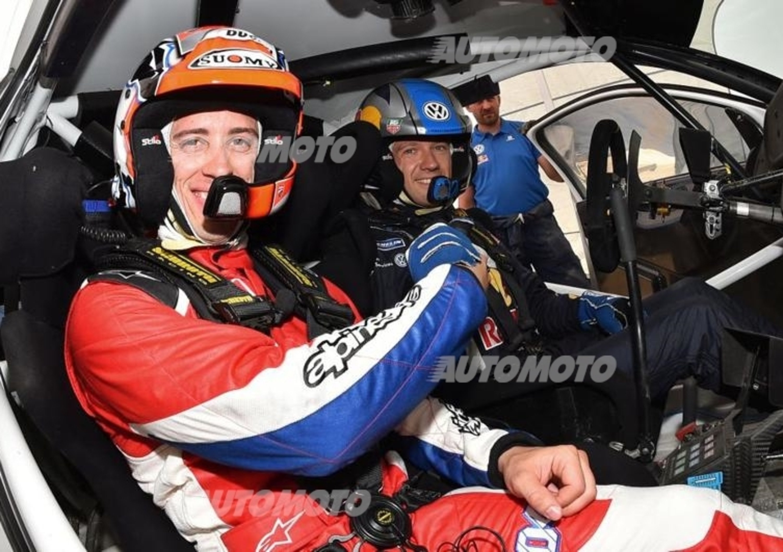 WRC incontra MotoGP: Dovizioso navigatore di Ogier in Sardegna