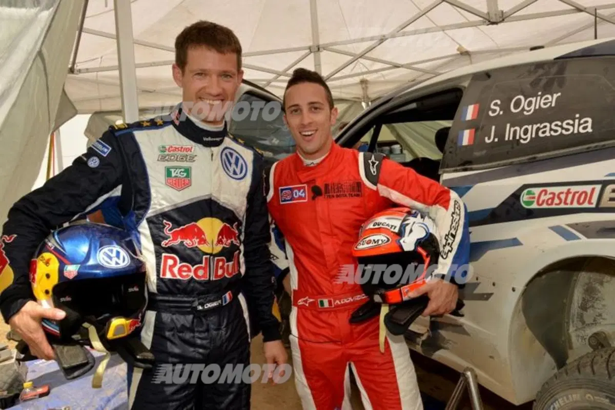 WRC incontra MotoGP: Dovizioso navigatore di Ogier in Sardegna (2)