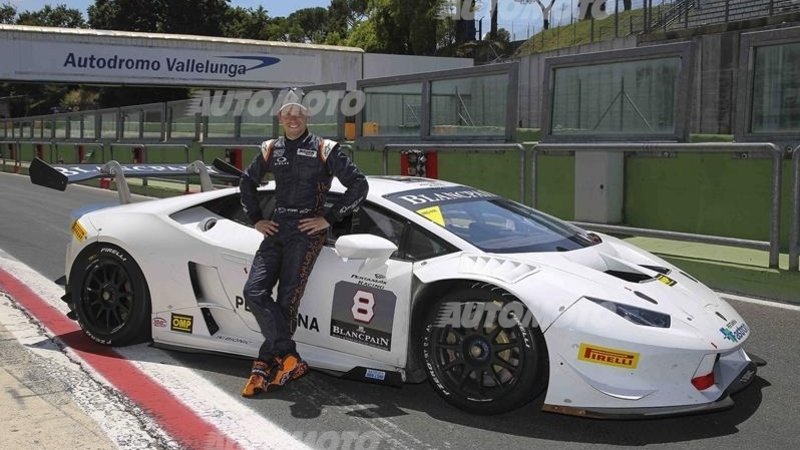 Stoner a Vallelunga con la Lamborghini Hurac&aacute;n Super Trofeo