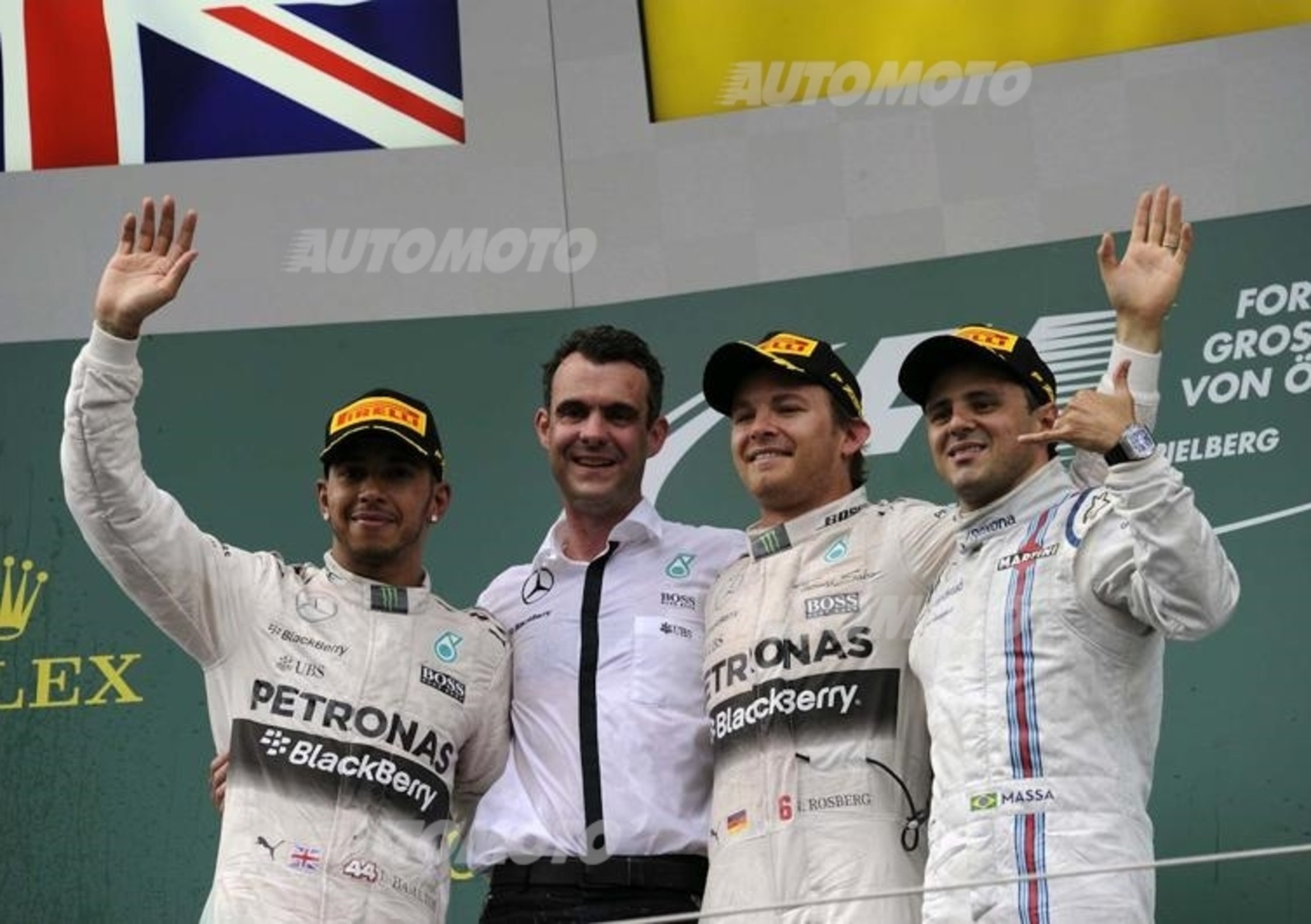 F1, Gp Austria 2015: vittoria per Rosberg