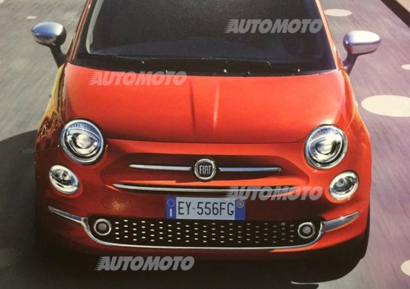 Nuova Fiat 500, prime foto e dettagli del restyling