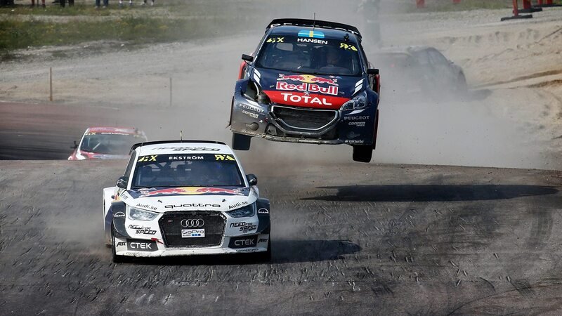 WRX 2015. Rallycross di Svezia-Holjes. Hansen&hellip; anzi no, Mattias Ekstrom (Audi)