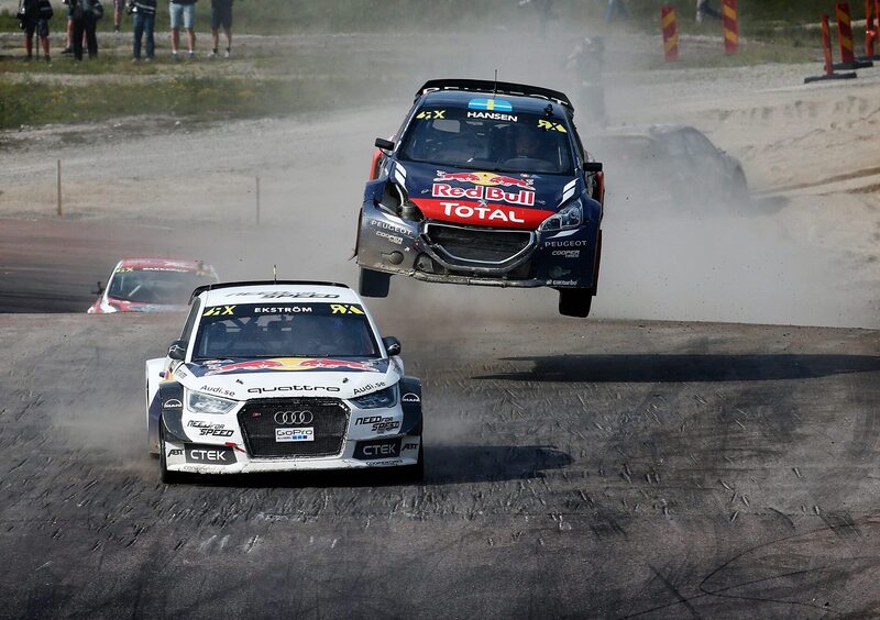 WRX 2015. Rallycross di Svezia-Holjes. Hansen&hellip; anzi no, Mattias Ekstrom (Audi)