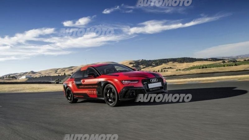 Audi RS 7 Sportback a guida autonoma, in pista va meglio di un vero pilota