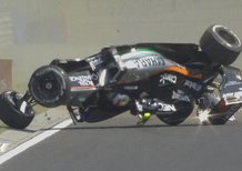 F1 2015, GP Ungheria, FP1: spaventoso incidente per Perez