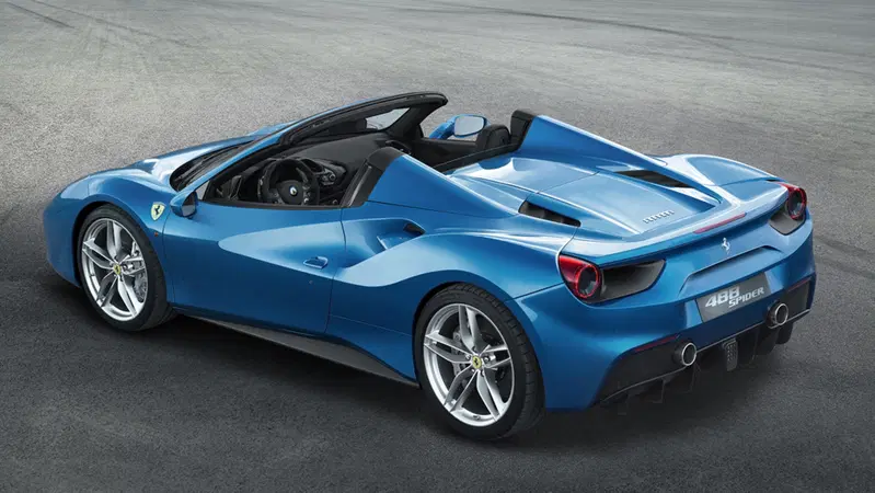 Ferrari 488 Spider: V8 biturbo per 670 CV en plein air