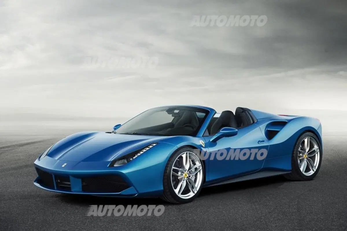 Ferrari 488 Spider: V8 biturbo per 670 CV en plein air