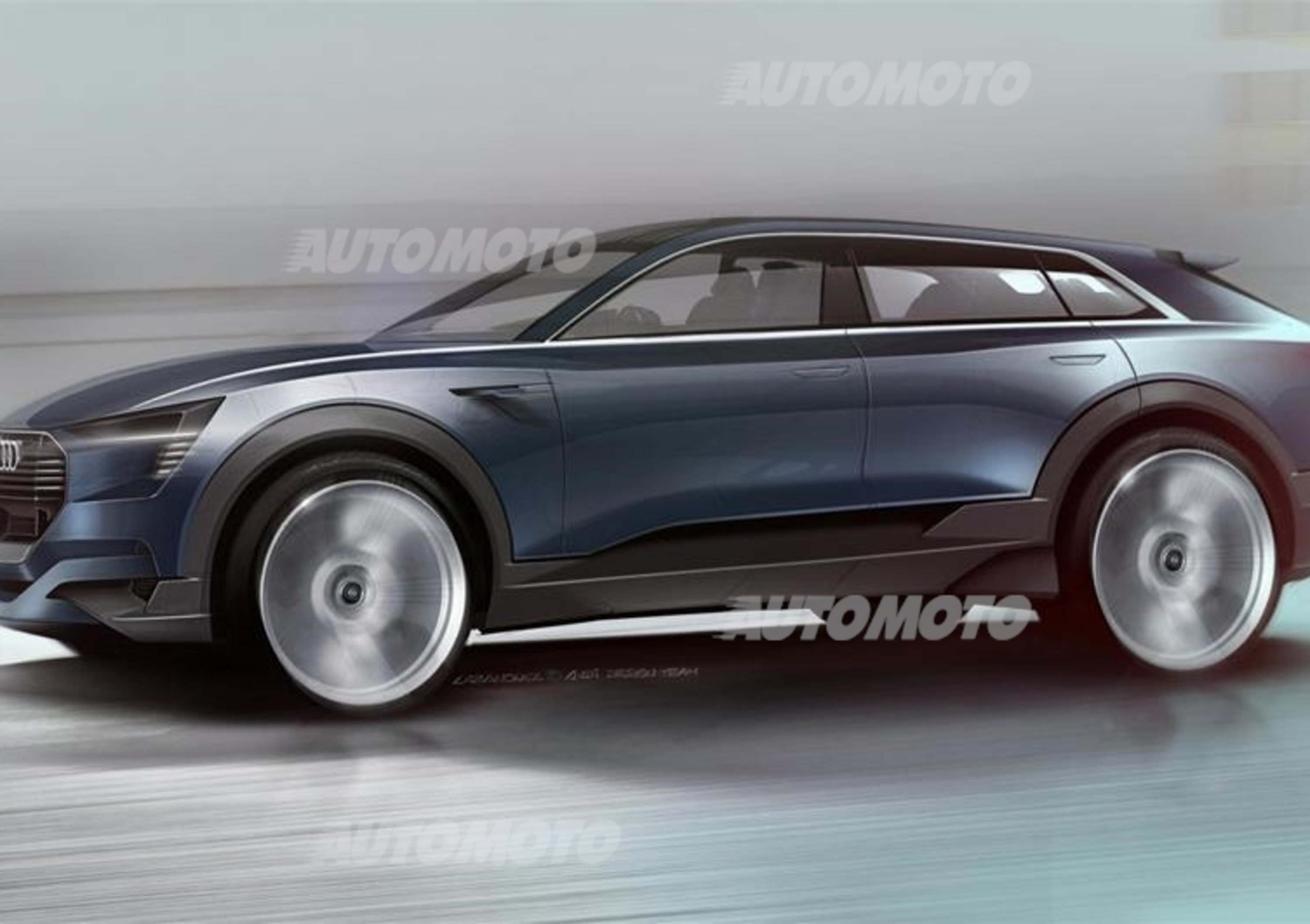 Audi Q6, ecco la versione elettrica e-tron quattro concept