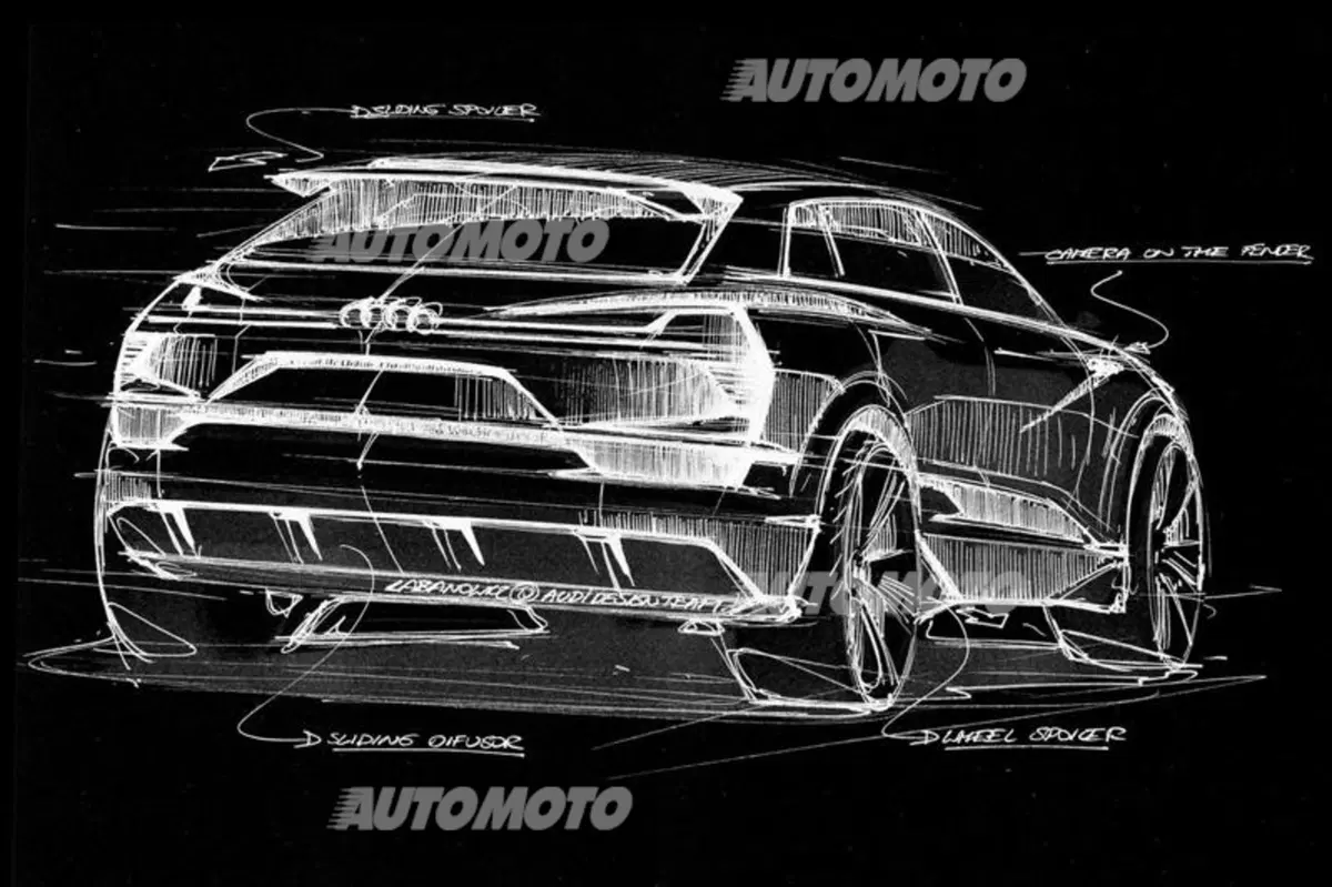 Audi Q6, ecco la versione elettrica e-tron quattro concept (5)