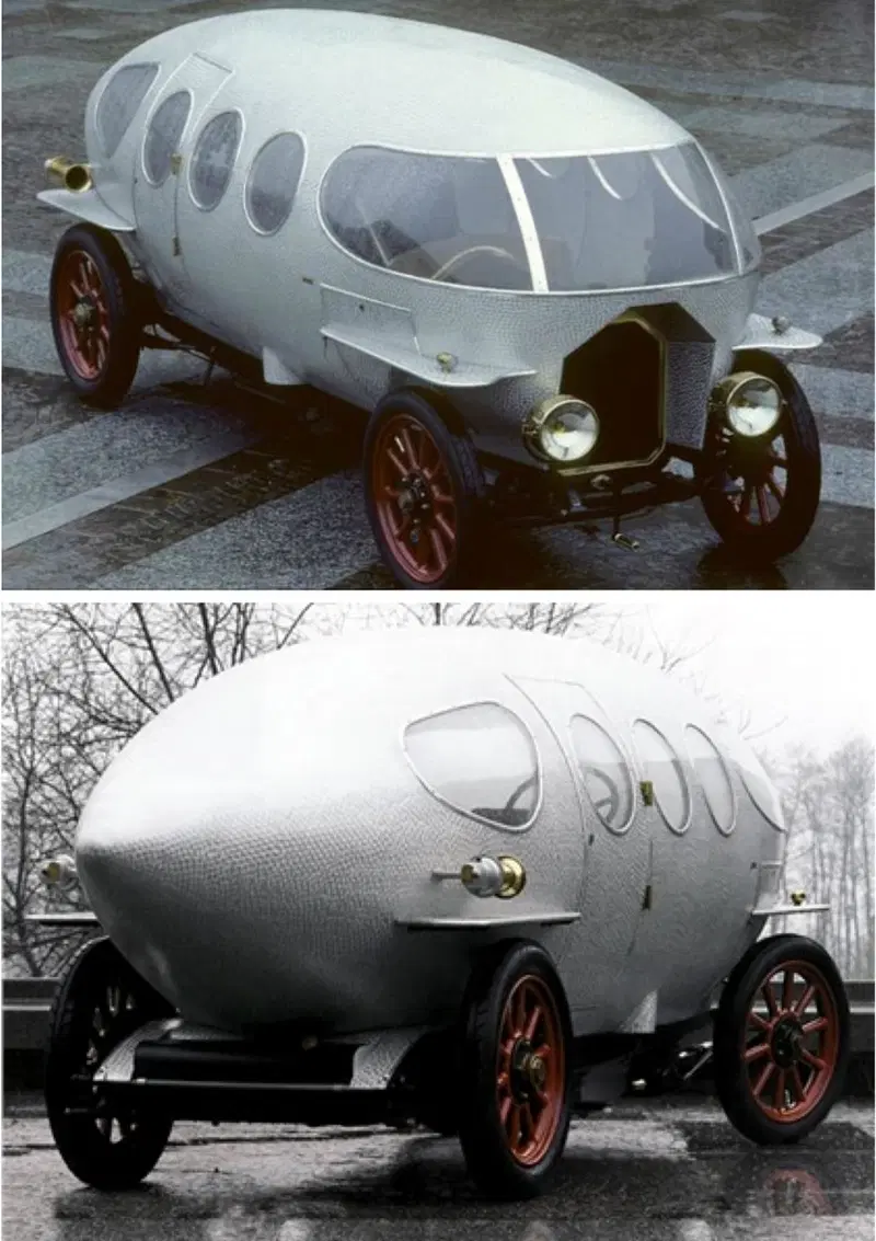 L'Alfa 40 -60 CV &ldquo;Siluro Ricotti&rdquo; della carrozzeria Castagna (1913) &egrave; la monovolume pi&ugrave; bella della storia. Monovolume significa precisamente &ldquo;auto per famiglia&rdquo;, fine dell'eros, scatolone con le ruote. Ma non in questa Alfa: strepitosi gli obl&ograve; al posto dei finestrini, stupendo il cristallo anteriore e magistrale l'ultimo finestrino posteriore, dalla modernit&agrave; straordinaria. Impagabile la vendetta in caso si venga tamponati al semaforo. Solo questa monovolume ci fa stare in tanti a bordo, senza sentirci in una diligenza di mormoni