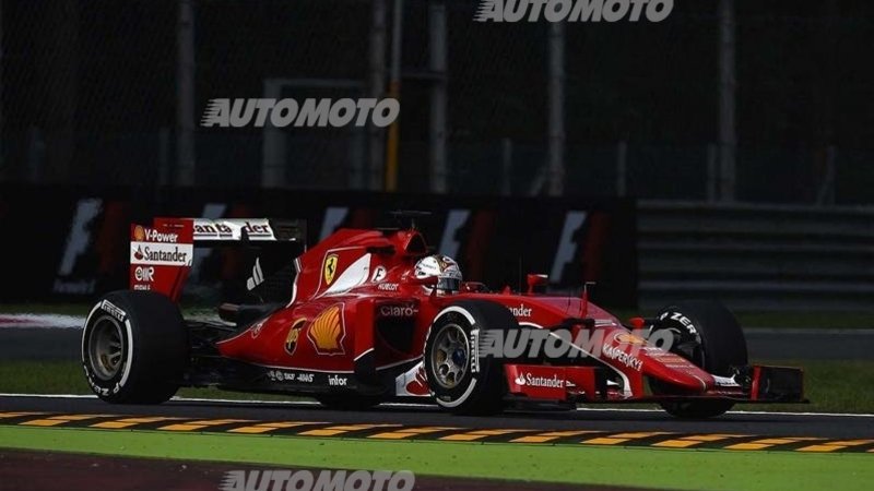 F1, Gp Monza 2015, la prima volta in Rosso di Vettel