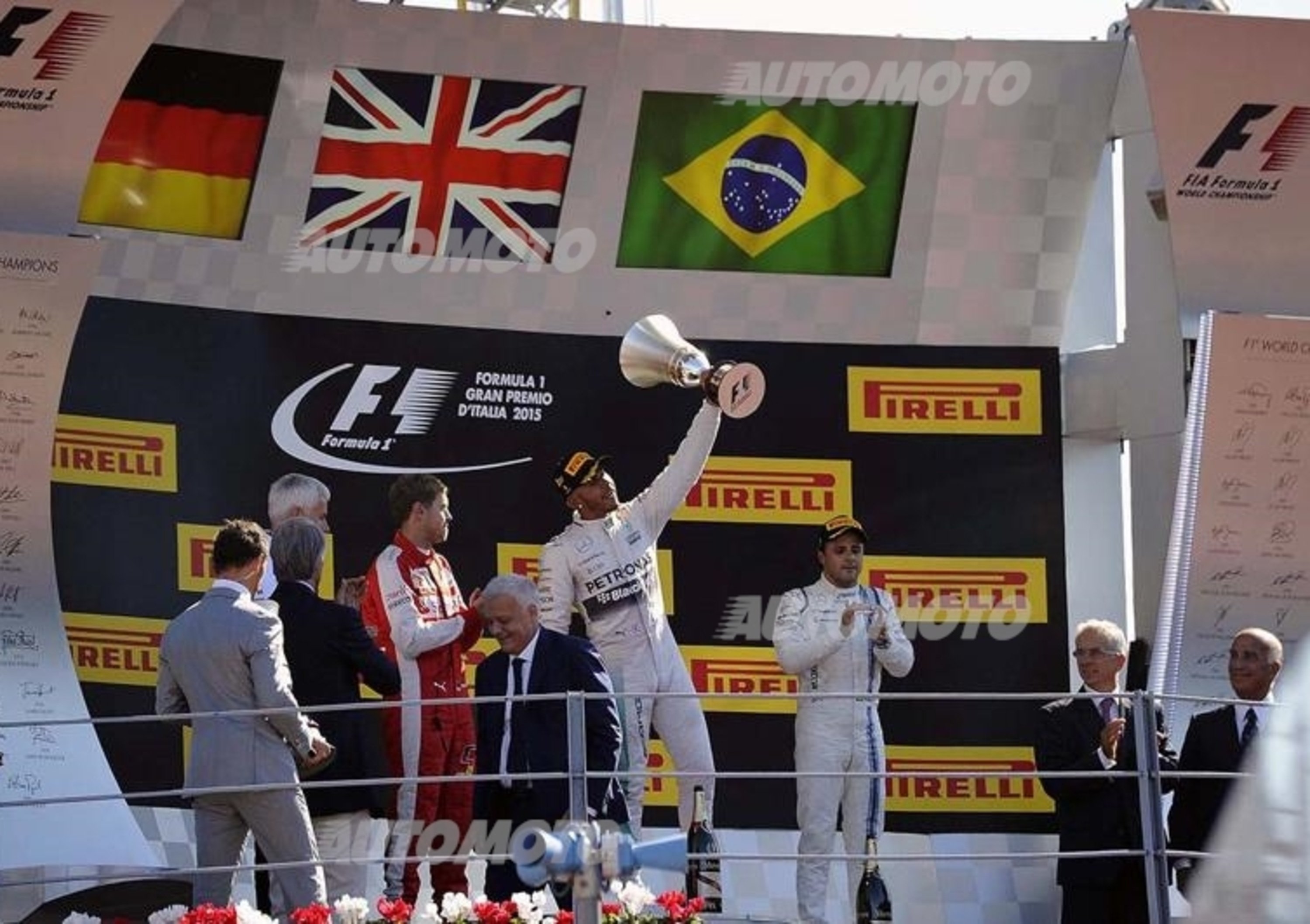 F1 2015: la classifica piloti e costruttori dopo il GP d&#039;Italia