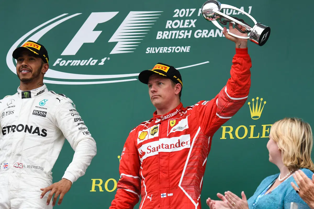 F1, GP Silverstone 2017: vince Hamilton. Terzo Raikkonen (47)