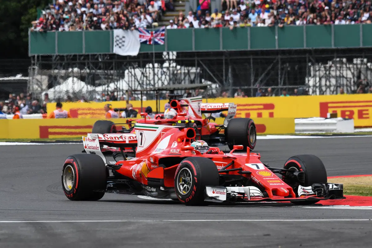 F1, GP Silverstone 2017: vince Hamilton. Terzo Raikkonen