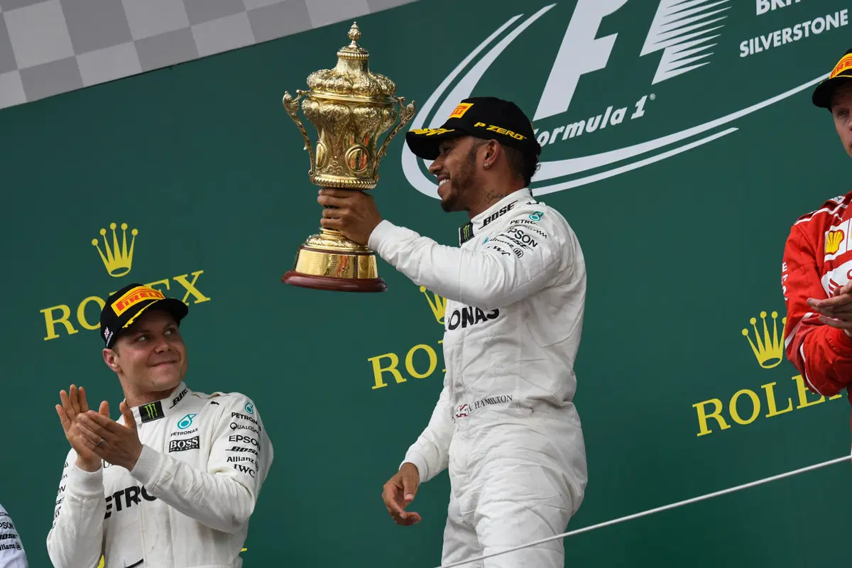 F1, GP Silverstone 2017: vince Hamilton. Terzo Raikkonen (48)