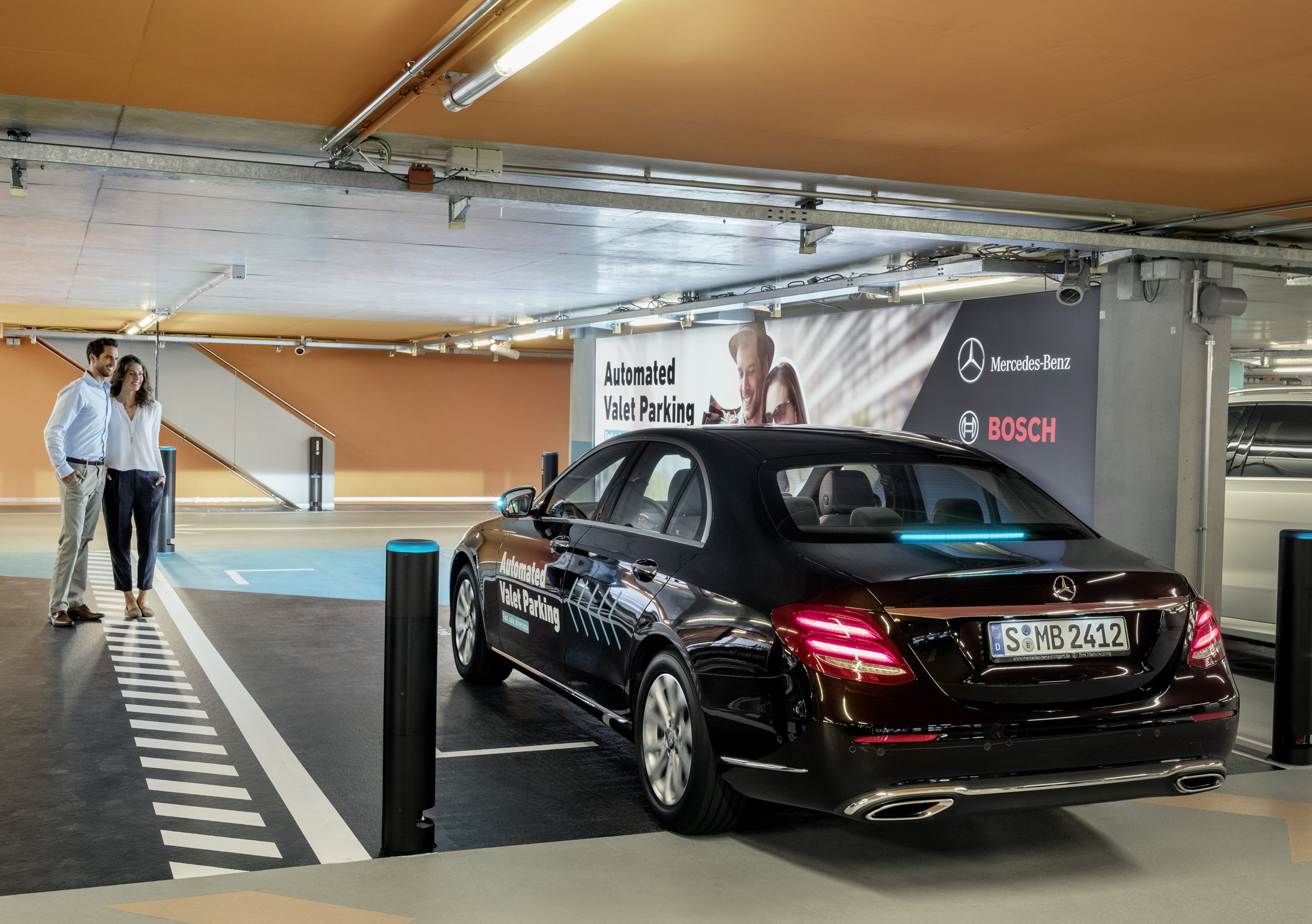 Mercedes, parcheggio autonomo al Museo di Stoccarda con Bosch