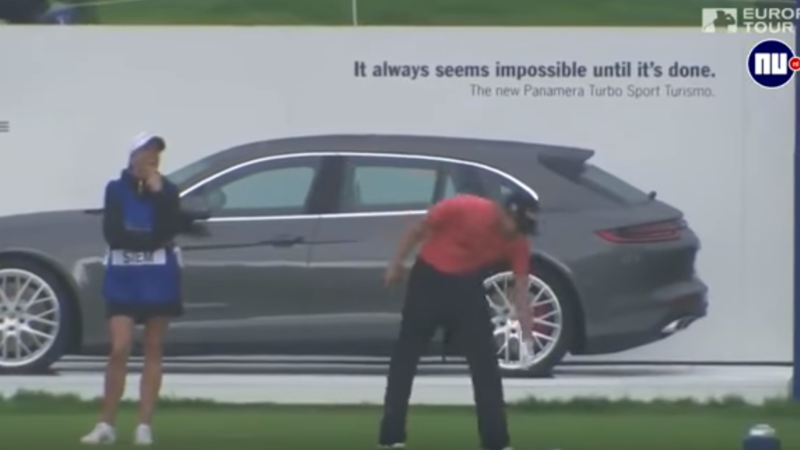 Porsche Panamera vinta con un colpo a golf [Video]