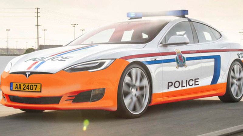 In Lussemburgo la Polizia con due Model S
