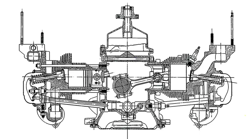 Il motore a sei cilindri contrapposti raffreddato ad aria della Chevrolet Corvair &egrave; stato costruito in pi&ugrave; versioni. Nel 1963 &egrave; cominciata la produzione di quella sovralimentata mediante turbocompressore, con una potenza del 48% superiore a quella del modello aspirato