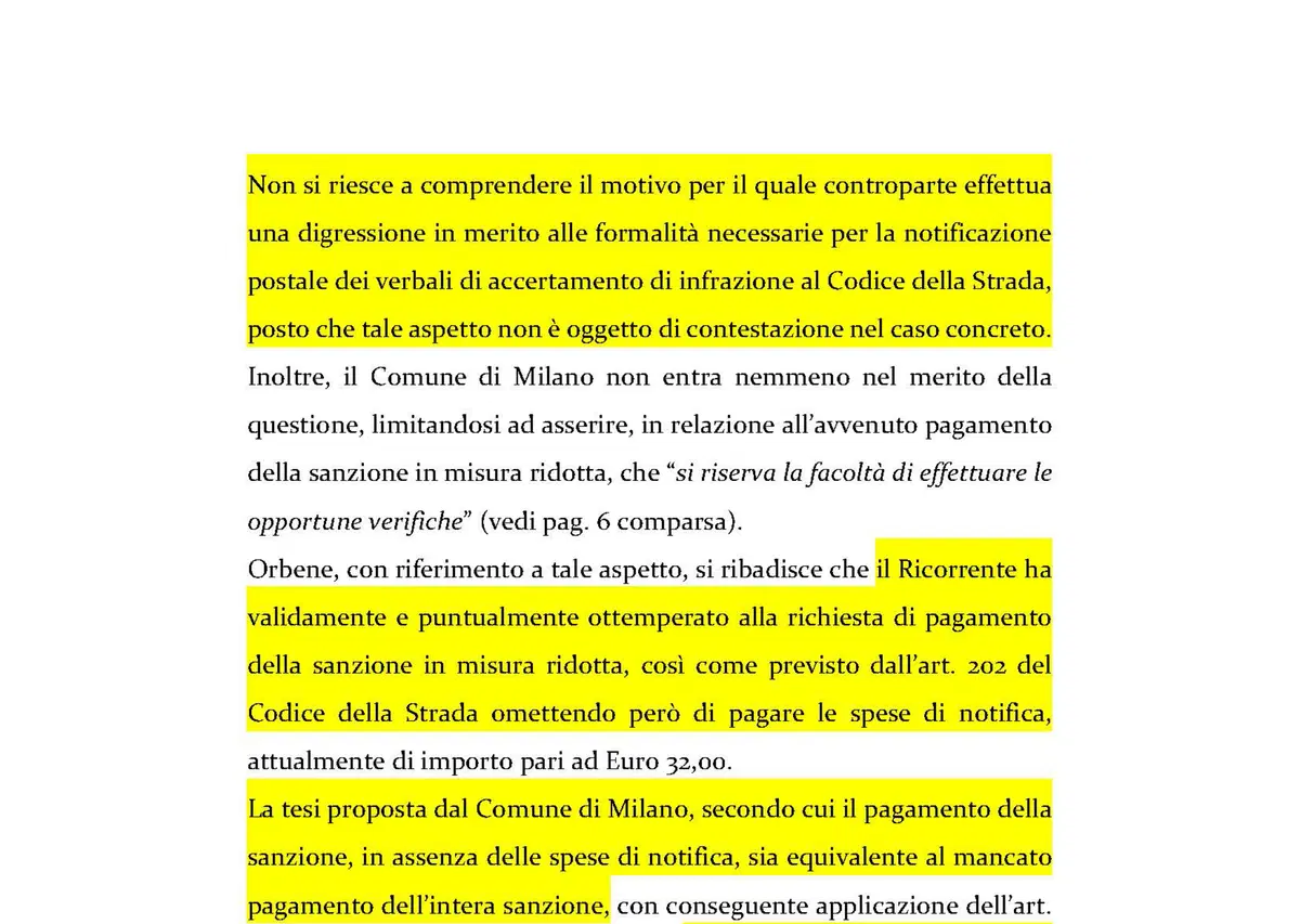 Multe, importante sentenza a Milano: le spese di notifica non fanno parte della sanzione amministrativa (11)