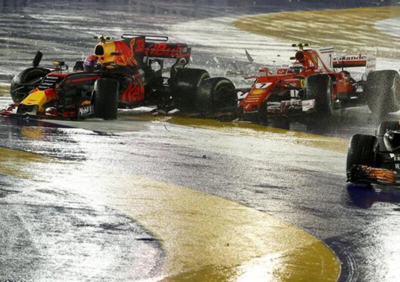 F1 GP Singapore 2017: incidente al via, di chi &egrave; la colpa?