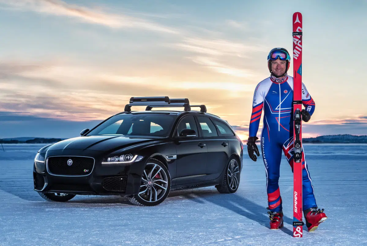 Jaguar XF Sportbrake. E' record... sugli sci [Video] (4)
