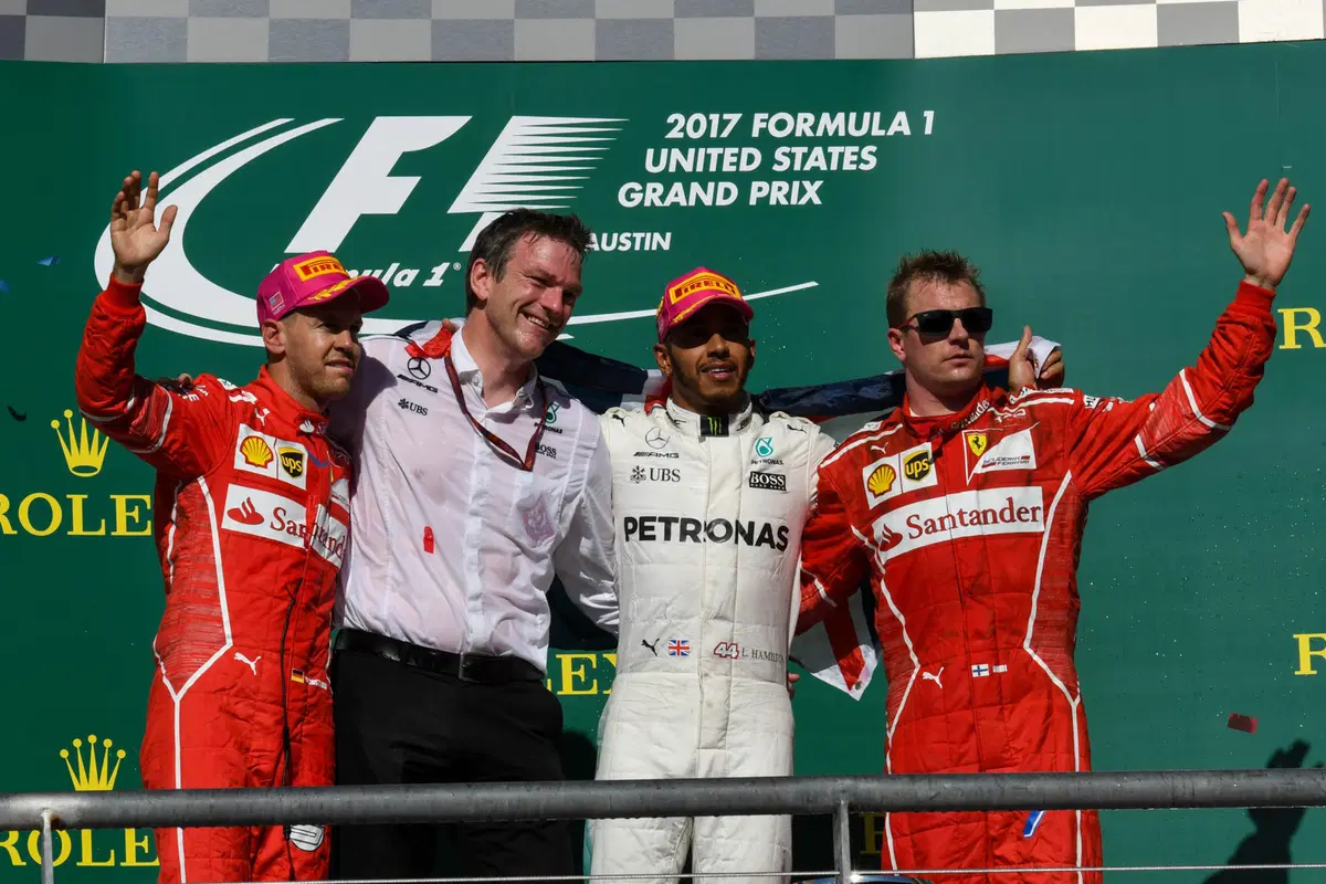 F1, GP USA 2017: vince Hamilton, secondo Vettel. Mercedes campione del mondo costruttori
