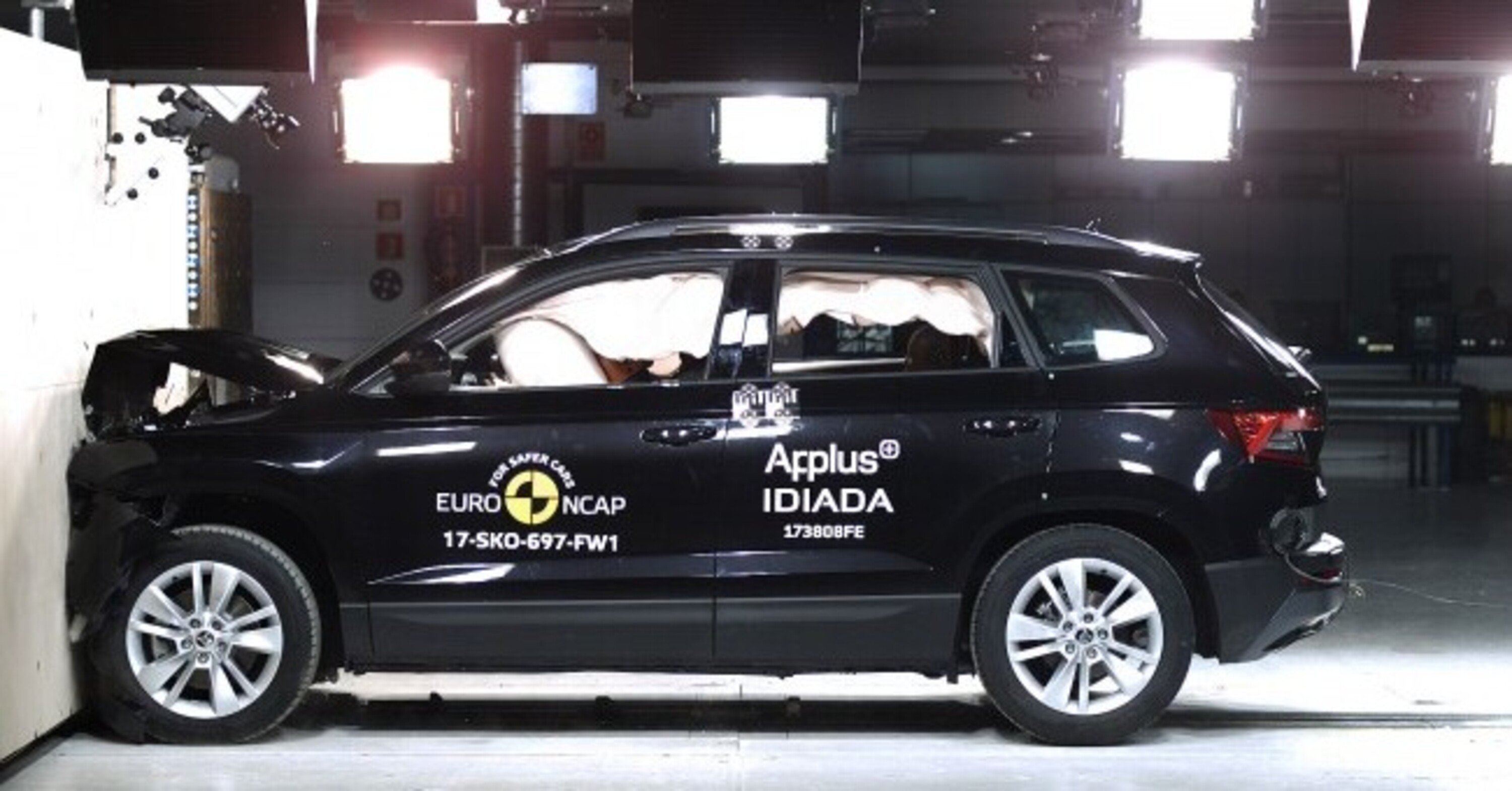 Crash test Euro NCAP, cinque stelle per otto modelli