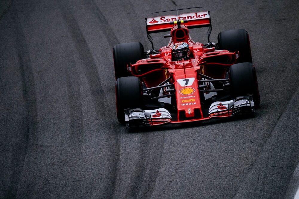 La Ferrari in pista al GP Brasile F1 2017 di Interlagos
