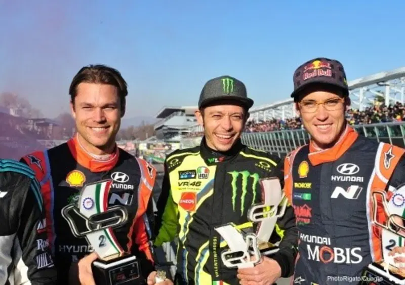 Il re del rally-show italiano tra le due star del Mondiale Rally ospiti quest'anno a Monza