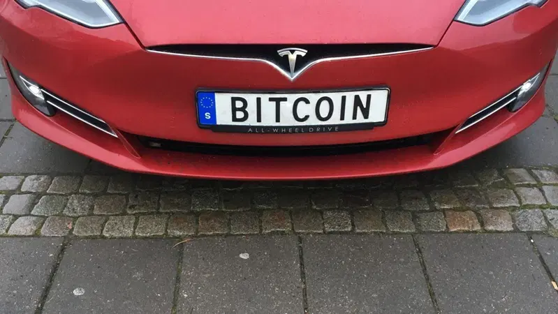 Bitcoin: c'&egrave; chi usa una Tesla per guadagnarli