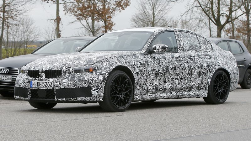 Nuova BMW M3 2019: i muletti in strada