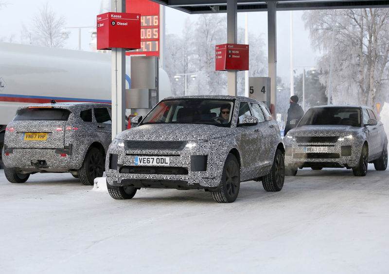 Range Rover Evoque, Aggiornamento gamma: i muletti in test