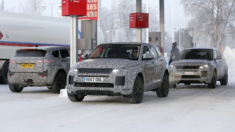 Range Rover Evoque, Aggiornamento gamma: i muletti in test