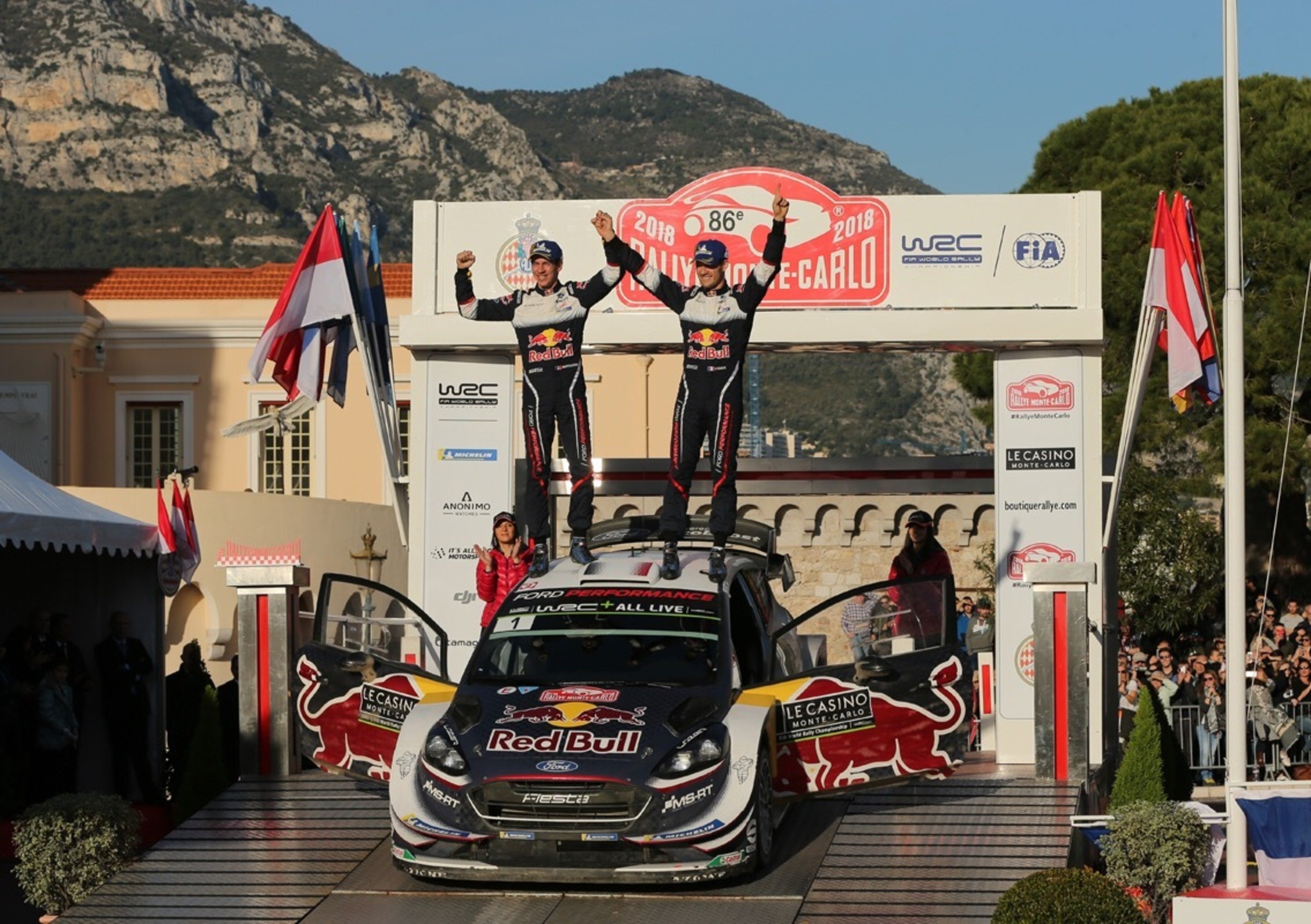 WRC18 Monte-Carlo. Ogier (Ford M-Sport) Quinta Volta