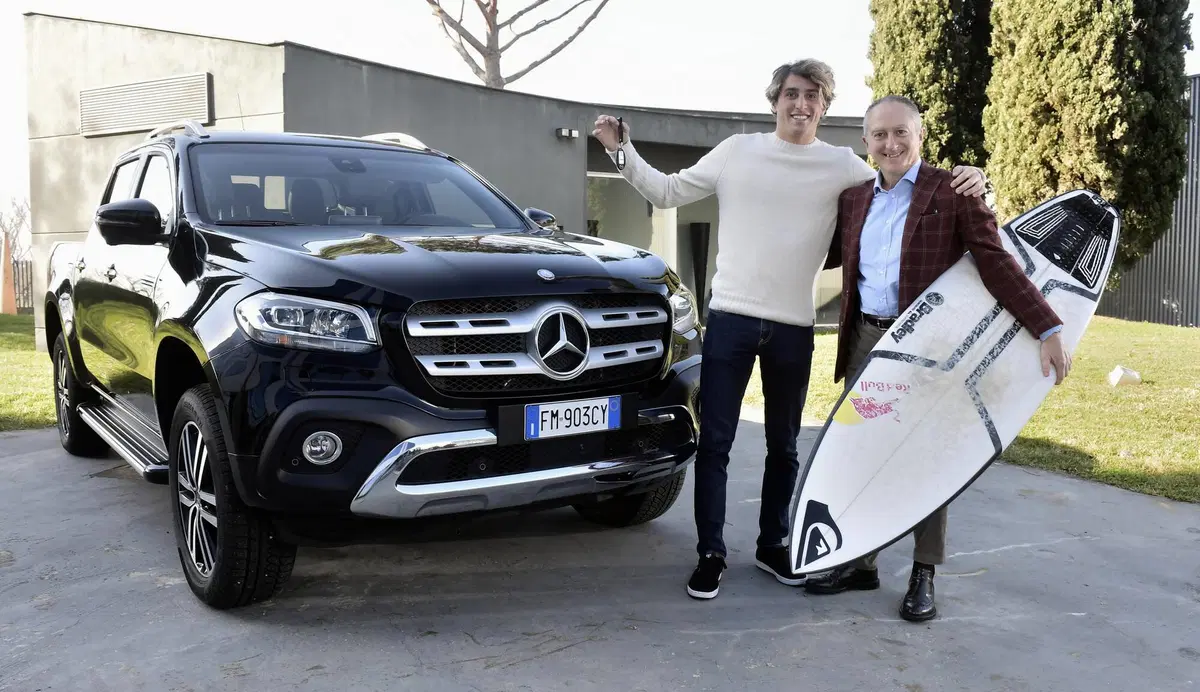 Una Mercedes Classe X per Leonardo Fioravanti, stella del surf italiano (3)